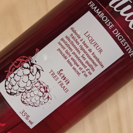 Liqueur de framboise artisanale digestive 35%